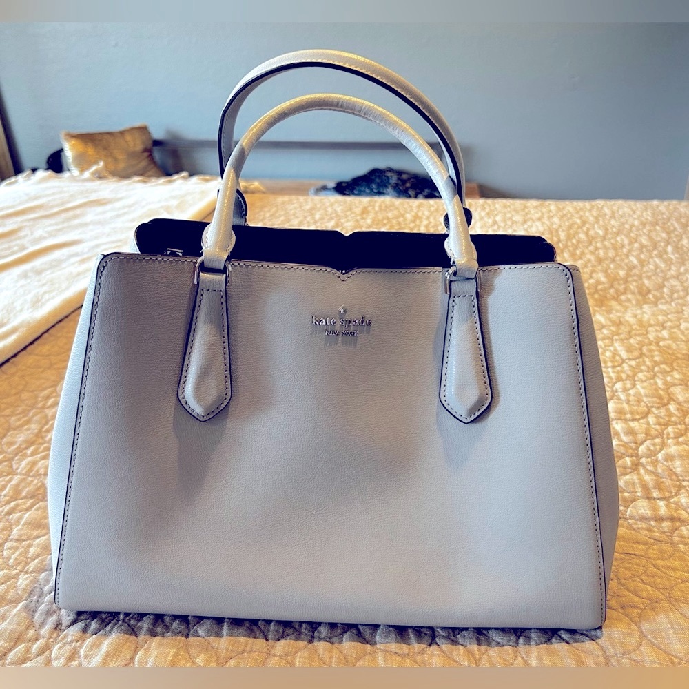 Kate Spade Leather Powder Blue Handbag